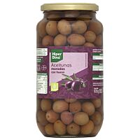 HiperDino aceituna manzanilla con hueso morada 595 g