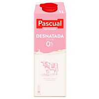 Pascual leche desnatada 0 % mg 1 l