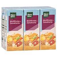 HiperDino néctar multifrutas 6 x 20 cl