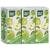 HiperDino zumo de manzana 6 x 20 cl