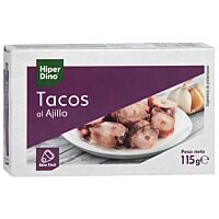 HiperDino tacos al ajillo 115 g