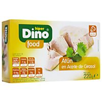 HiperDino atún listado en aceite de girasol 143 g
