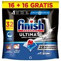 Finish lavavajillas máquina ultimate regular 16 + 16 ud