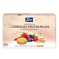 Tirma galletas rellenas de frutos rojos 180 g