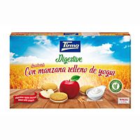 Tirma galletas rellenas de manzana y yogur 180 g