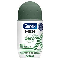 Sanex desodorante roll-on Zero % Respect ¬ Control men 24H 50 ml