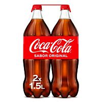 Coca-Cola refresco de cola 2 x 1,5 l