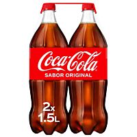Coca-Cola refresco de cola 2 x 1,5 l COCA COLA