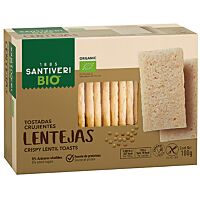 Santivery tostadas lentejas eco 100 g
