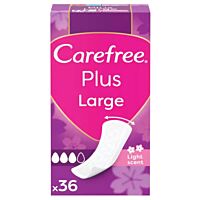 Carefree protegeslips maxi plus large protegeslips 36 uds.