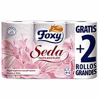 Foxy seda papel higiénico maxi 3 capas 4 + 2 rollos