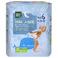 HiperDino pañal talla 6 17-28 kg 25 ud