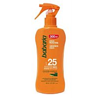 Babaria agua solar aloe vera 25 SPF en spray pistola 300 ml