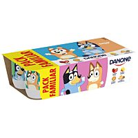 Danone sabor fresa, macedonia limon y galleta 8 x 125 g