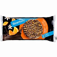 Bicentury tortitas de arroz con chocolate negro y naranja 139 g