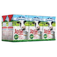 Asturiana leche entera 6 x 200 ml