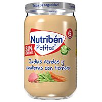 Nutriben tarrito de ternera y judias verdes 235 g