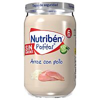 Nutriben potito de pollo con arroz 235 g
