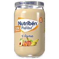 Nutriben tarrito de 4 frutas sin azúcar 235 g