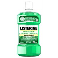 Listerine enjuague bucal dientes y encias sabor suave 500 ml