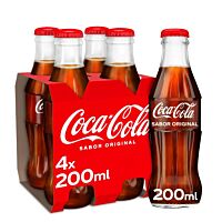Coca-Cola refresco de cola cristal 4 x 20 cl