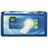 HiperDino compresas incontinencia normal 12 ud