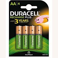 Duracell 4 pilas recargable AA 1300 mAh HR6/DC1500