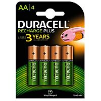 Duracell pilas recargable AA 1300 mAh HR6/DC1500 4 ud