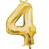 Globo metalizado oro de 36 cm - nº 4