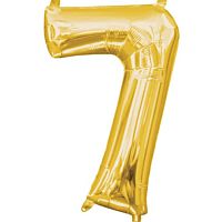 Globo metalizado oro de 36 cm - nº 7