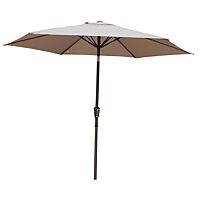 Parasol beige con inclinación polyester