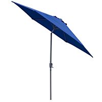 Parasol azul con inclinación polyester