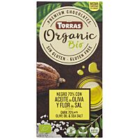 Torras tableta de chocolate negro 70 % aceite de oliva y sal 100 g