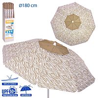 Sombrilla aluminio fibra vidridio zebra