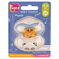 Tigex 2 chupetes soft tooch t3 azul +18 meses