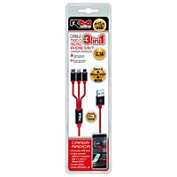 RM cable cargador conexión USB 3 en 1