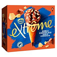 Nestlé extreme cono helado 3 chocolates 6 x 72 g