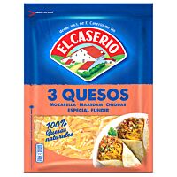 El Caserío queso rallado 3 quesos 100 % naturales 130 g
