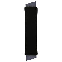 RM juego 2 protectores cinturon color negro