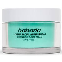 Babaria crema facial antiarruga 100 % aloe 50 ml