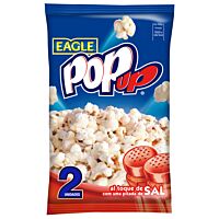 Eagle Pop Up palomitas de maíz al toque de sal para microondas 2 x 100 g