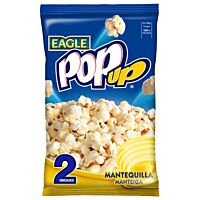 Eagle Pop Up palomitas de maíz sabor mantequilla para microondas 2 x 100 g