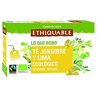 Ethiquable te verde con jengibre y lima 20 ud