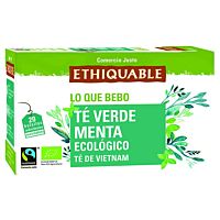 Ethiquable te verde con menta eco 20 ud