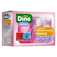 HiperDino tampón regular aplicador 32 ud