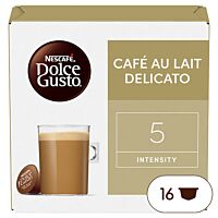 Dolce Gusto café con leche delicato 16 cápsulas