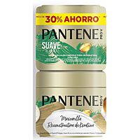 Pantene mascarilla suave y liso 2 x 300 ml