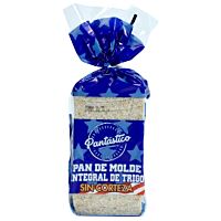 Pantástico pan de molde integral sin corteza 450 g