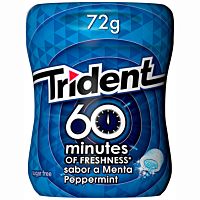 Trident chicles de menta 60 minutos 72 g