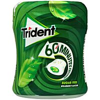 Trident chicles de hierbabuena 60 minutos 72 g